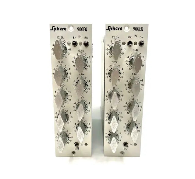 Sphere 900EQ 500-series equalizer module stereo pair, front panel view