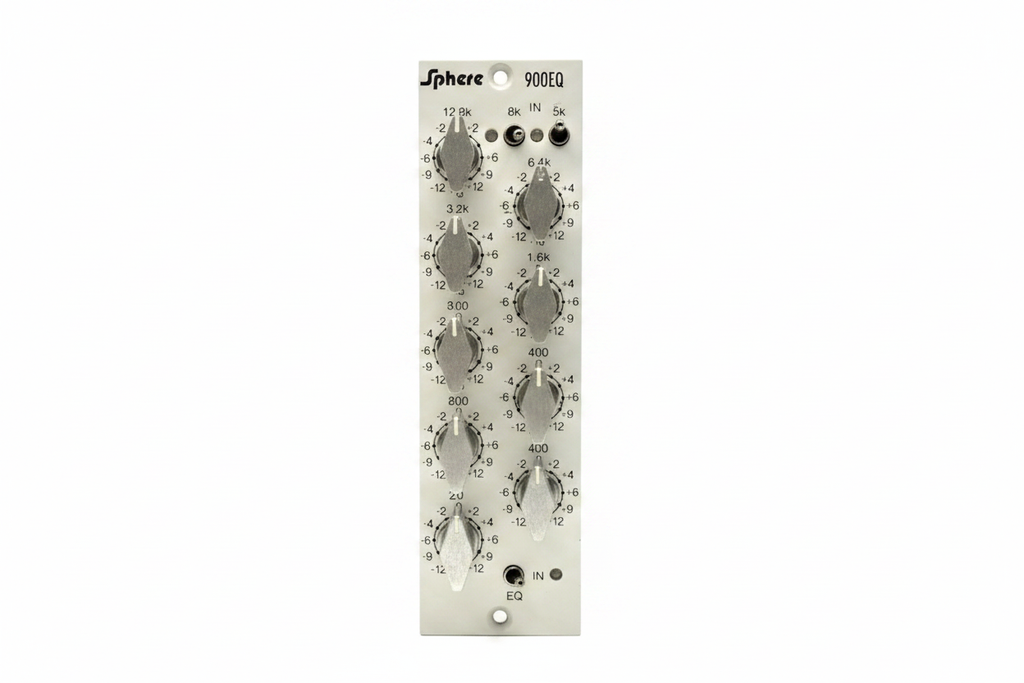 Sphere 900EQ 500-series equalizer module on white background