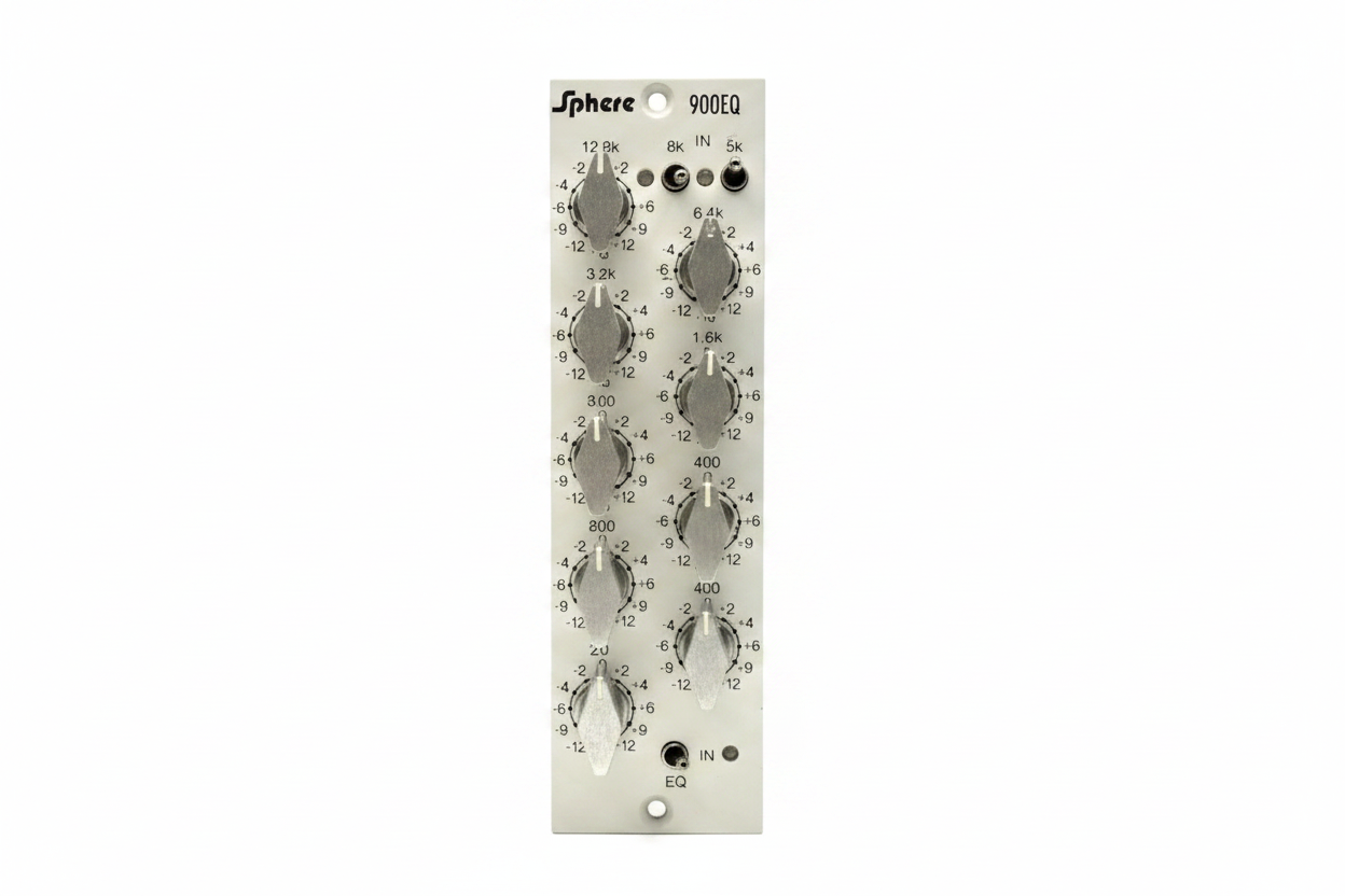 Sphere 900EQ 500-series equalizer module on white background